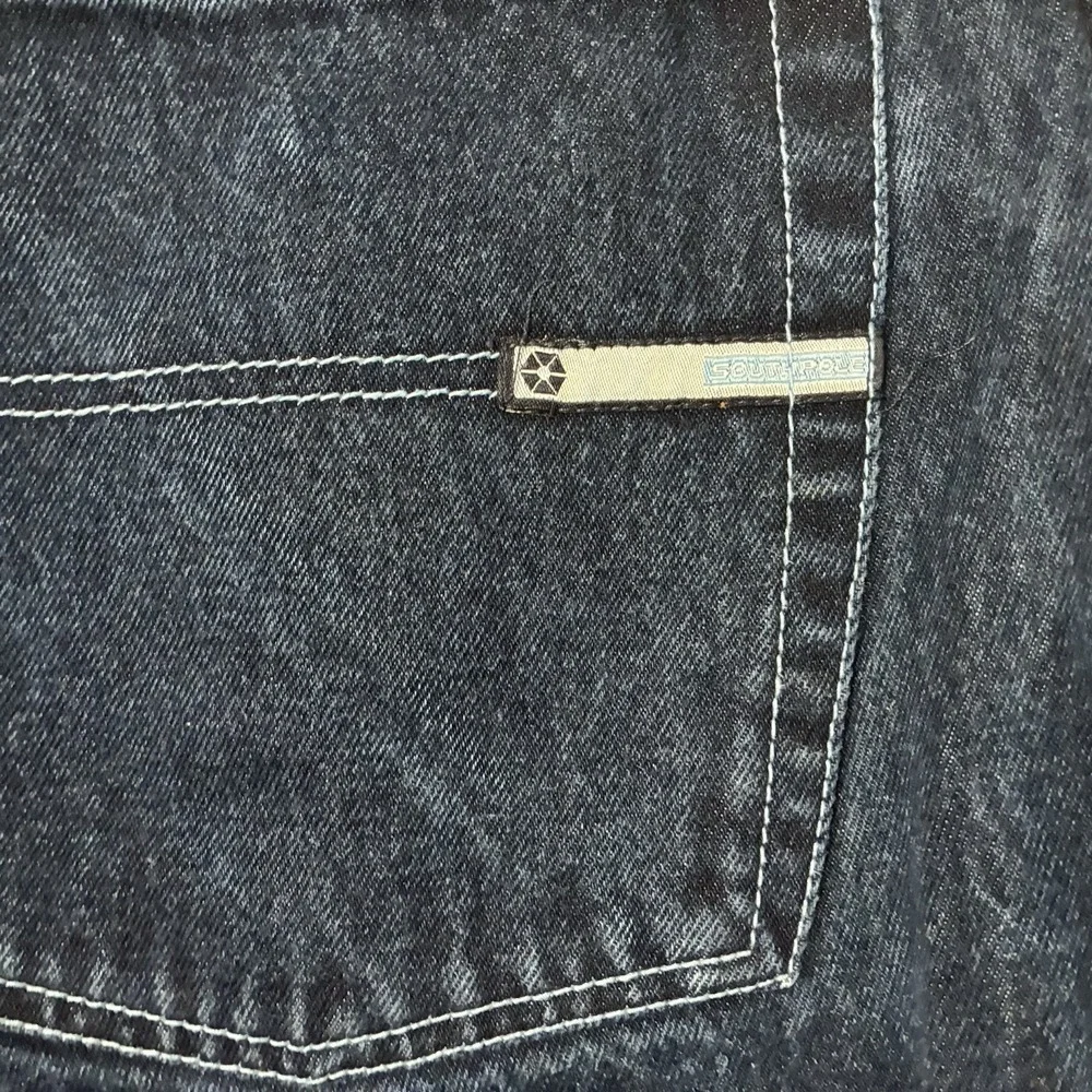 Vintage Y2K Southpole Baggy Wide Leg Jean Shorts Mens 32 Skater Denim Jorts